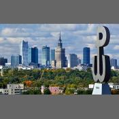 Warszawa, panorama z kopca PW 