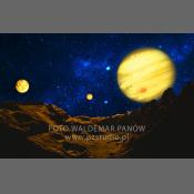 Jowisz,Ganimedes,Europa i Io obserwowane z Kallisto